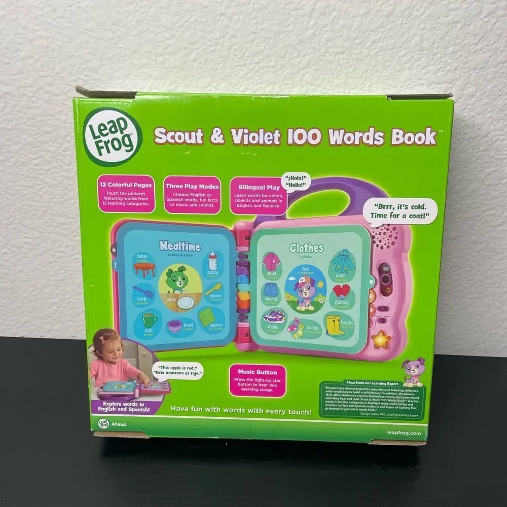 LeapFrog Scout & Violet 100 Words Book - Pink